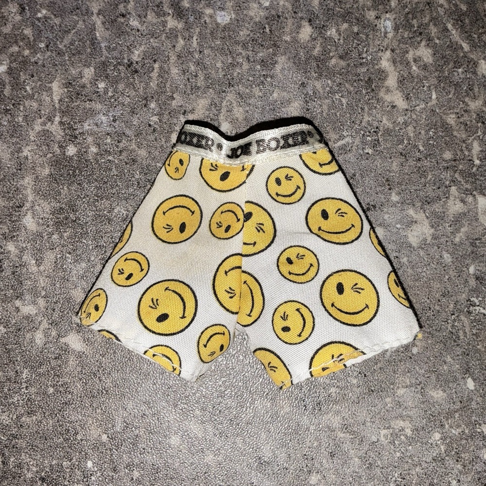 Barbie Doll‎ Yellow Smiley Face Joe Boxer Fashion Underwear Bottom Outfit Rare